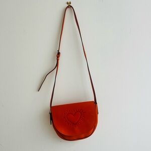 Coach X Keith Haring Hot Pink Graffiti Heart Bag crossbody handbag